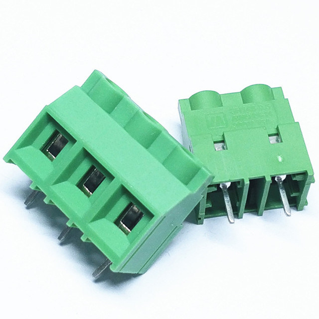 horizontal with board PCB screw terminal blocks 9.5mm ptch through hole dip type