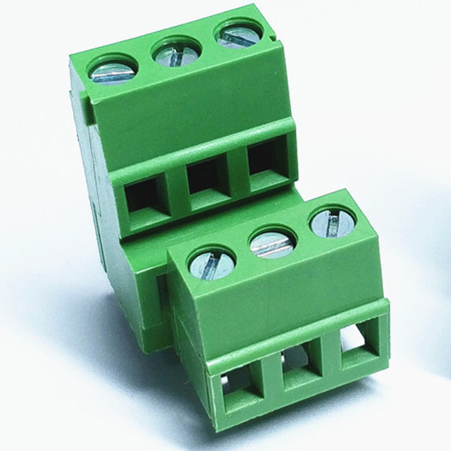 double rows wire to board terminal blocks 5.00/5.08mm ptch through hole dip type